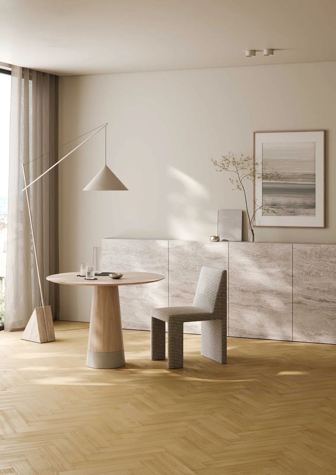 Fargo Quartz Parquet Штучный Гикори Североамериканский: в интерьере