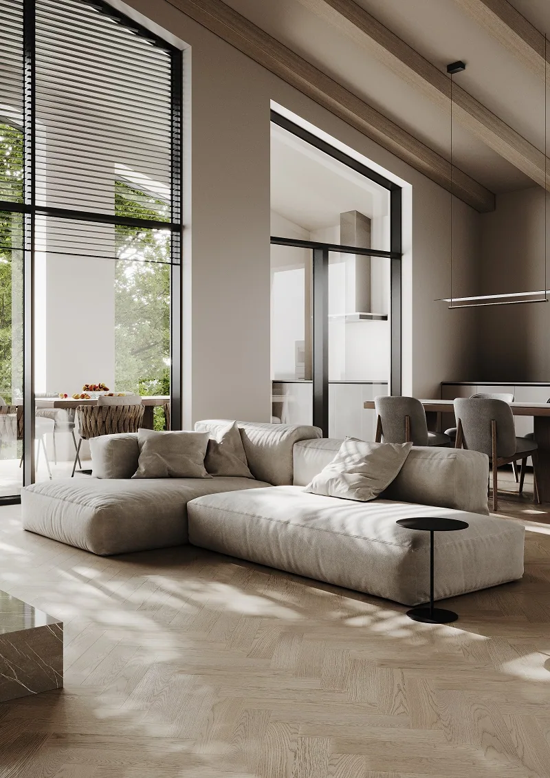 Fargo Quartz Parquet Штучный Дуб Пряная Ваниль: в интерьере