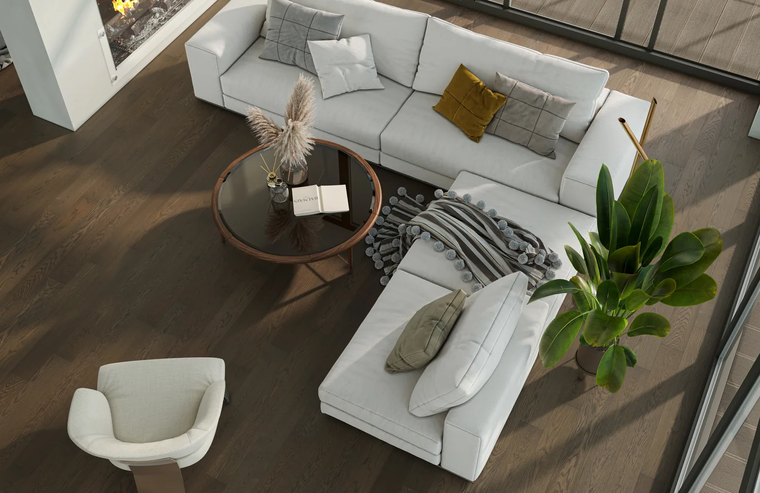 Fargo Quartz Parquet Классик 7 мм Дуб Рустикальный: в интерьере