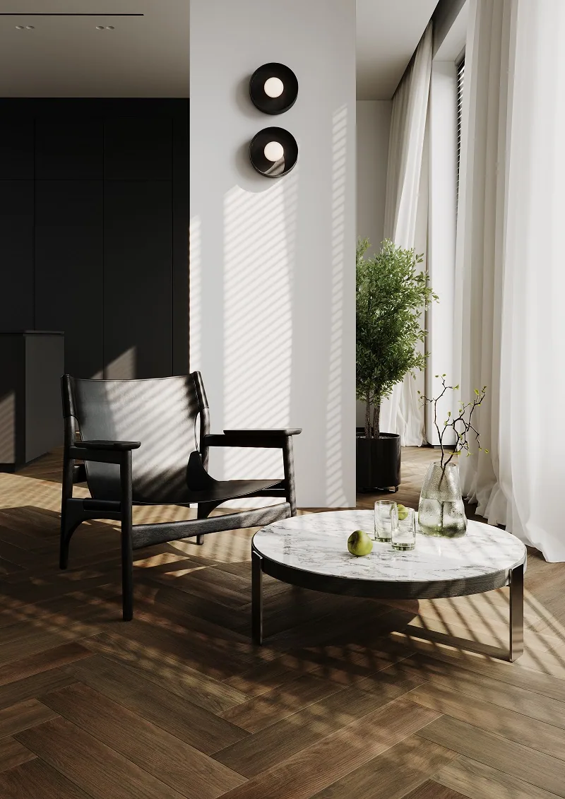 Fargo Parquet Орех Маньчжурский: в интерьере