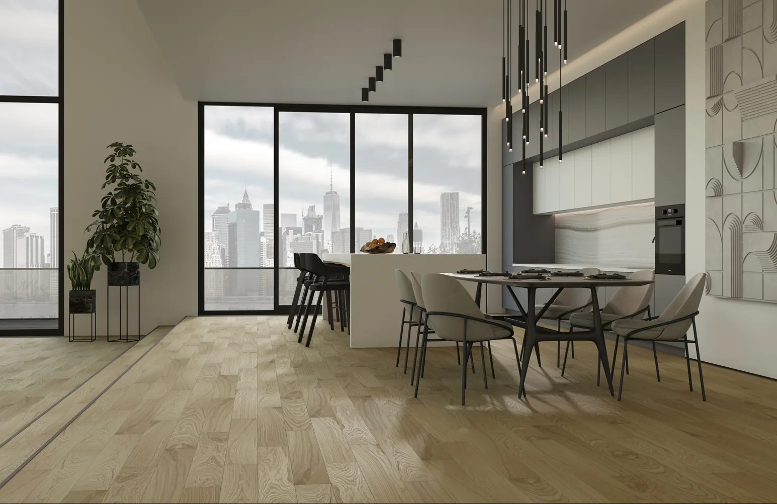 Fargo Quartz Parquet Классик 5 мм Дуб Тоскана: в интерьере