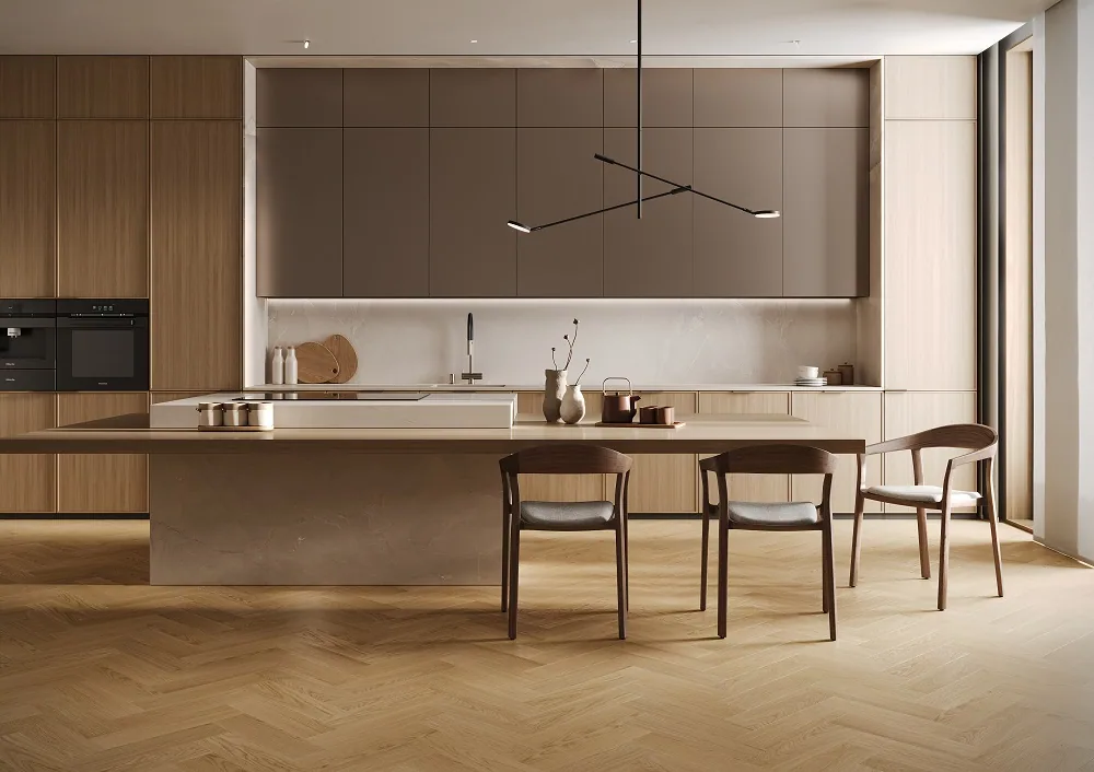 Fargo Quartz Parquet Штучный Дуб Тоскана: в интерьере