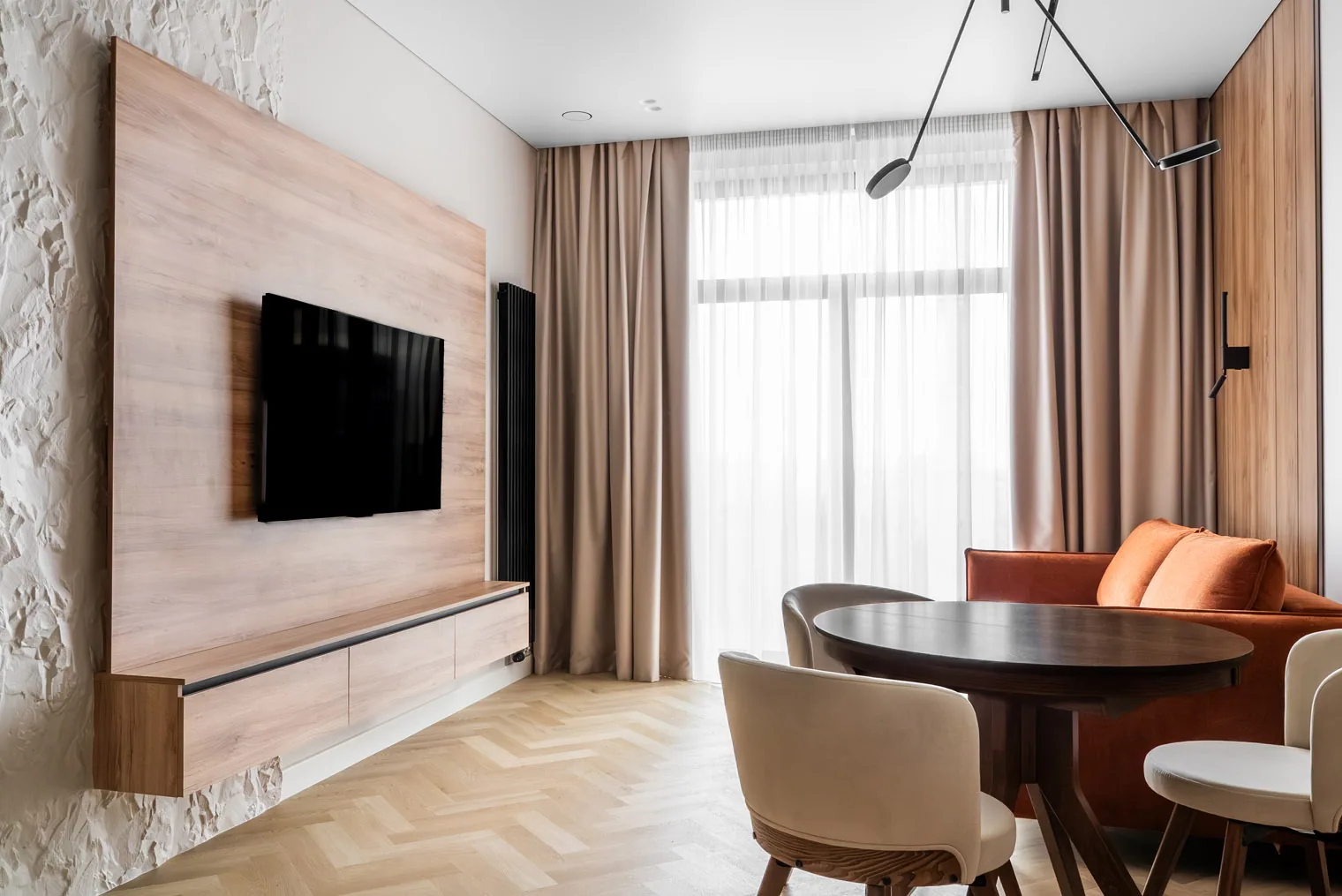 Fargo Herringbone Дуб Атлантик: в интерьере