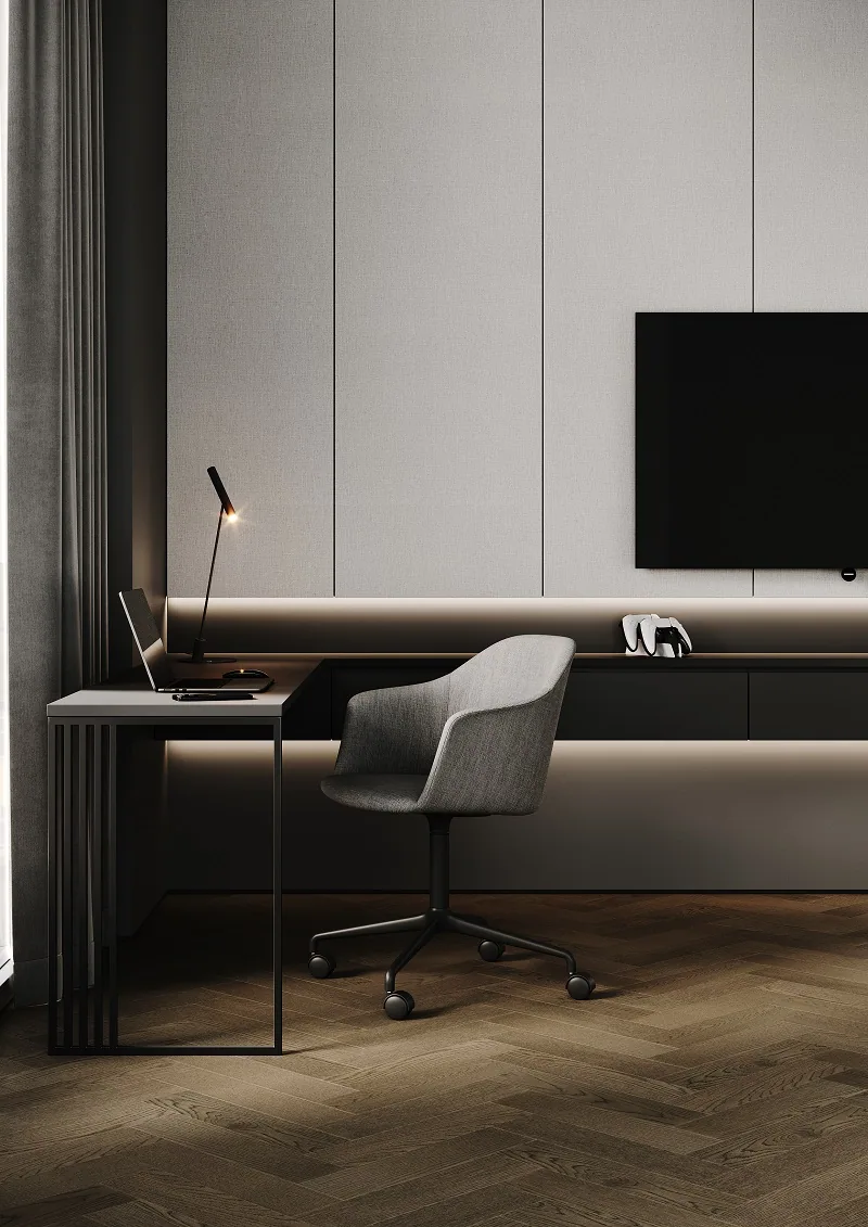 Fargo Quartz Parquet Штучный Дуб Амбарный: в интерьере
