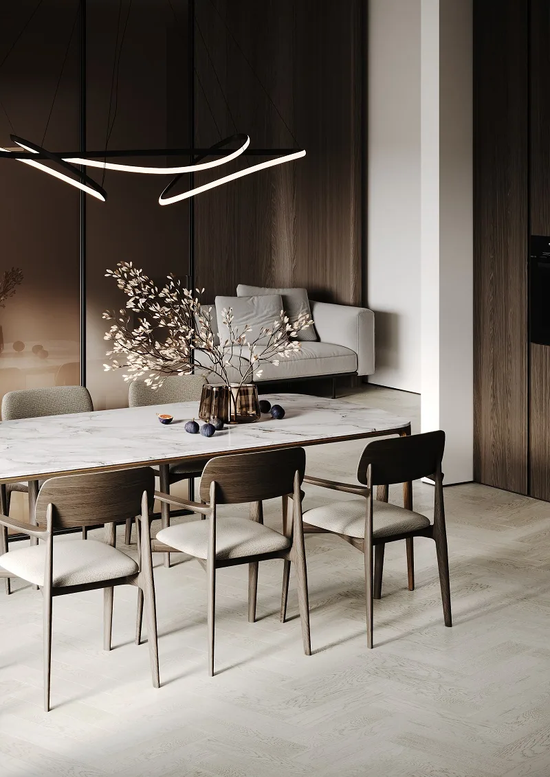 Fargo Quartz Parquet Штучный Дуб Скандинавский: в интерьере