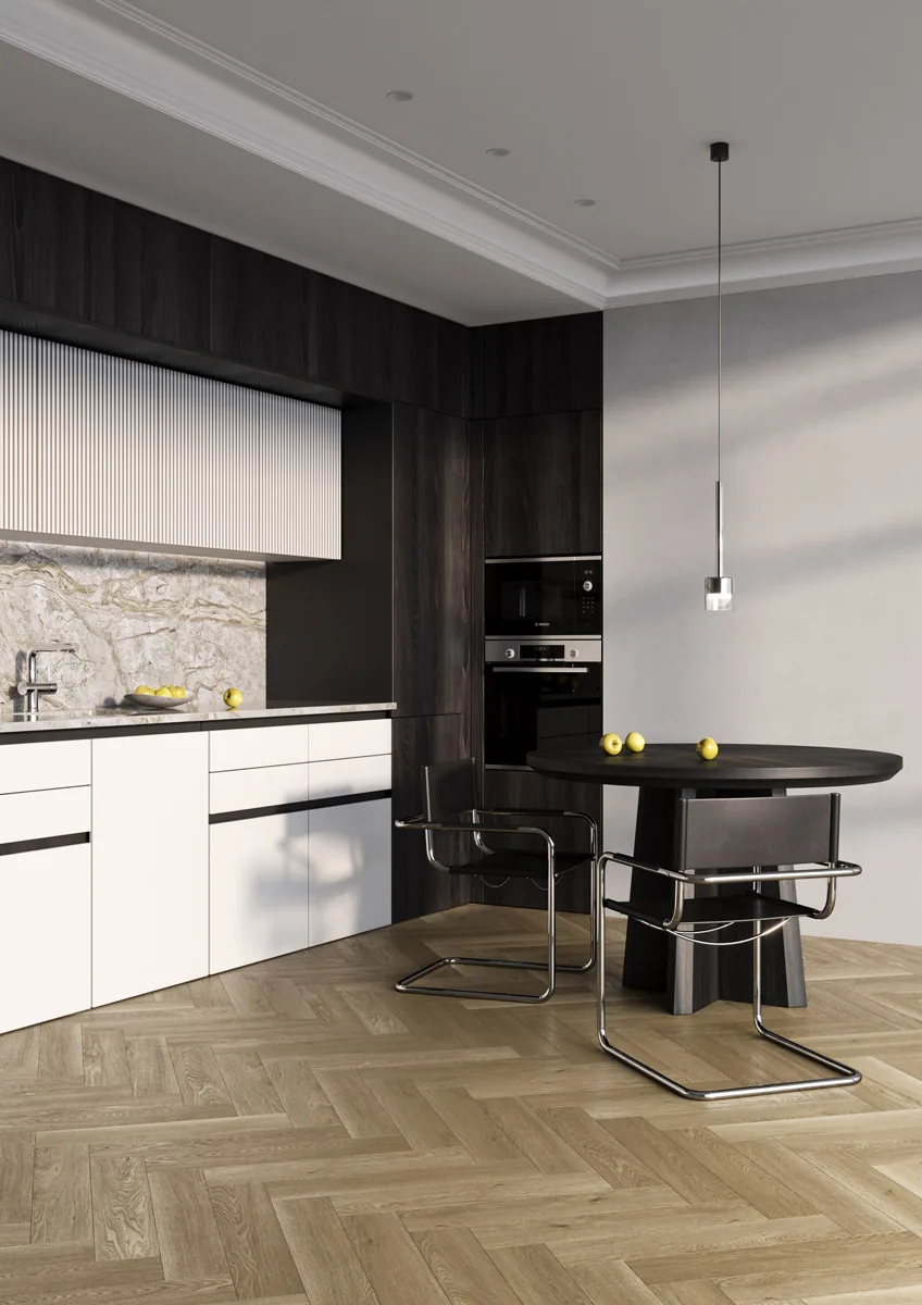 Fargo Bevel Parquet Дуб Античный: в интерьере