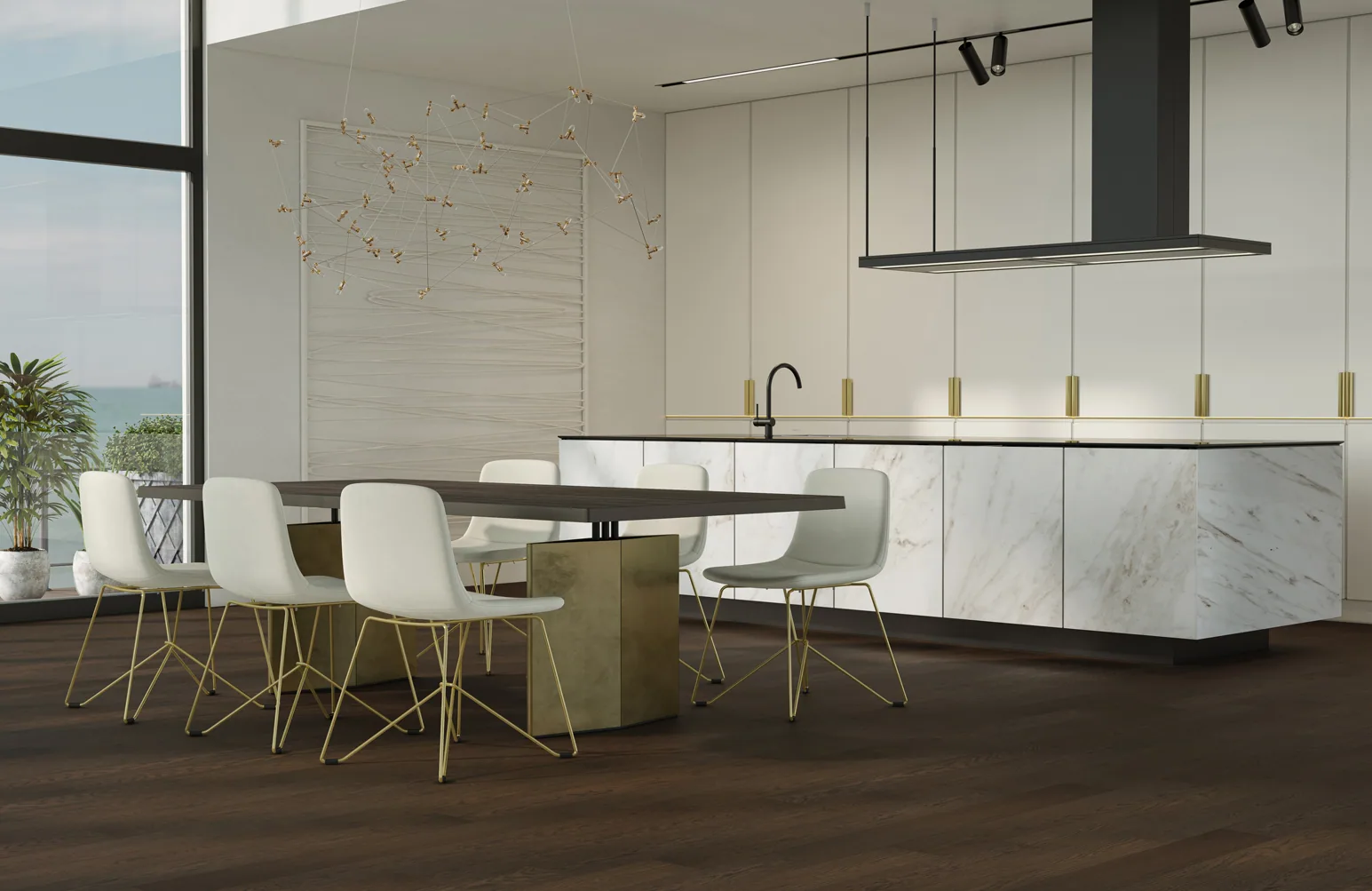 Fargo Quartz Parquet Классик 7 мм Дуб Рустикальный: в интерьере