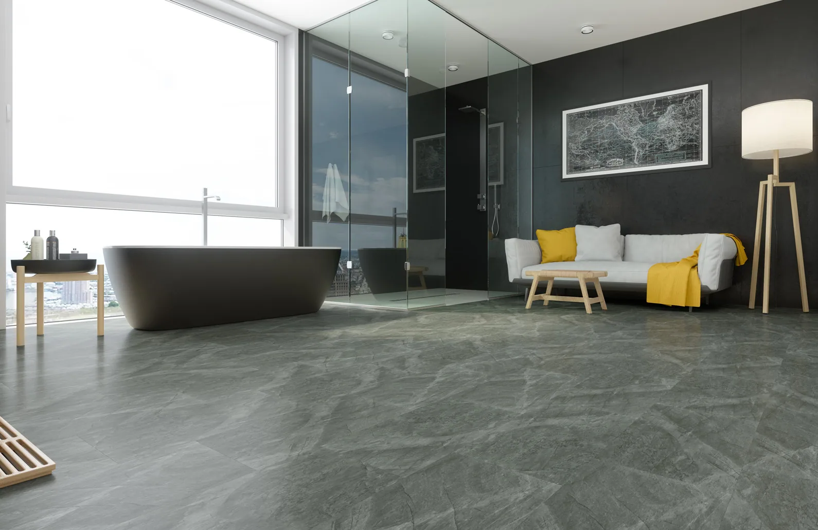 Fargo Stone Агат Маренго: в интерьере