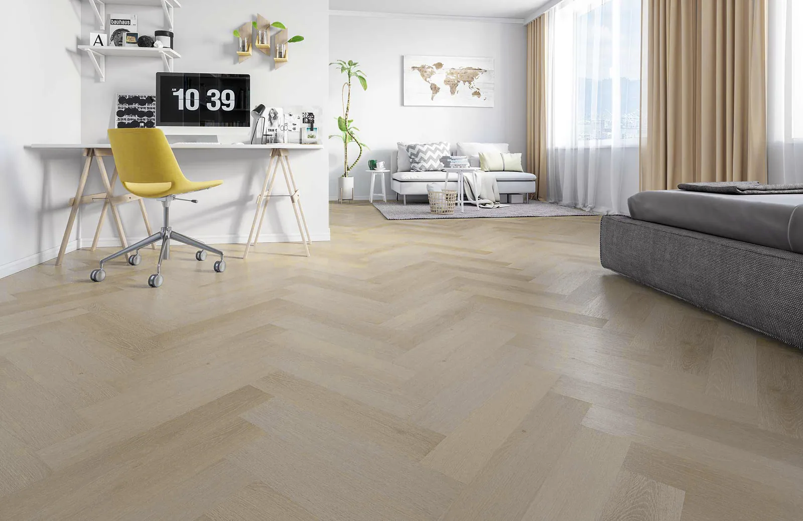 Fargo Parquet Дуб Спелый Миндаль: в интерьере