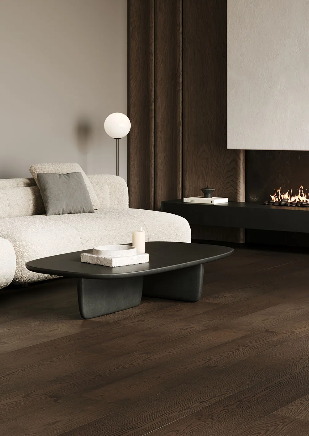 Fargo Quartz Parquet Престиж Дуб Трюфельный: в интерьере