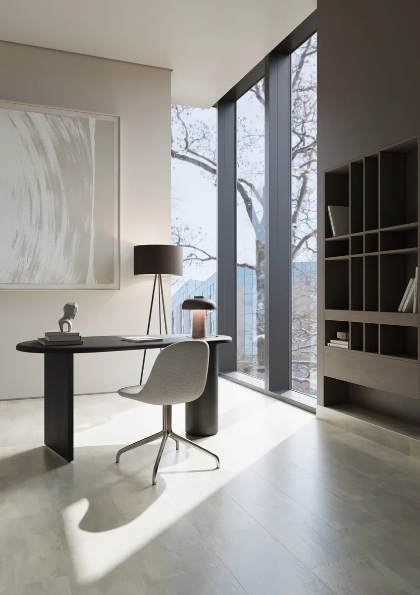 Fargo Stone LVT Бетон Норд: в интерьере
