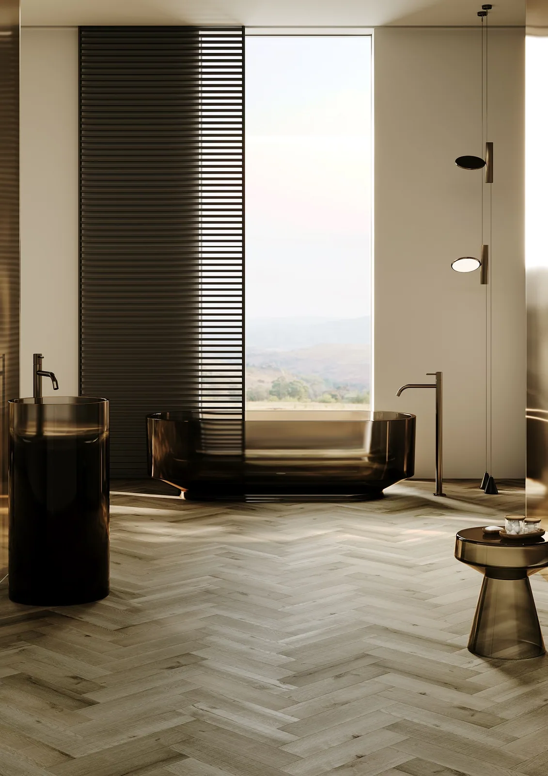 Fargo Herringbone Дуб Марракеш: в интерьере