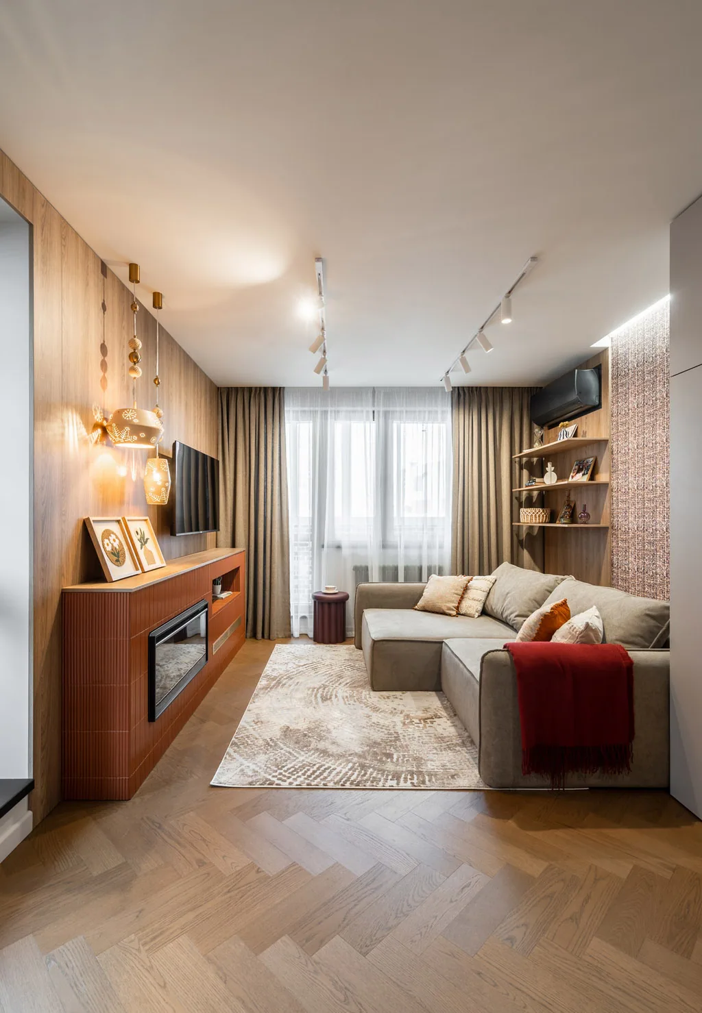 Fargo Quartz Parquet Штучный Дуб Кедровый Латте: в интерьере