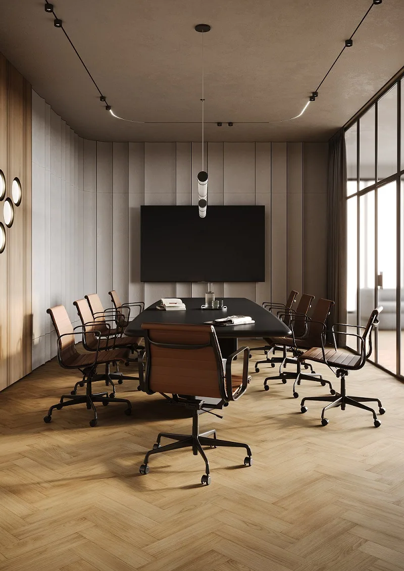 Fargo Quartz Parquet Штучный Гикори Североамериканский: в интерьере