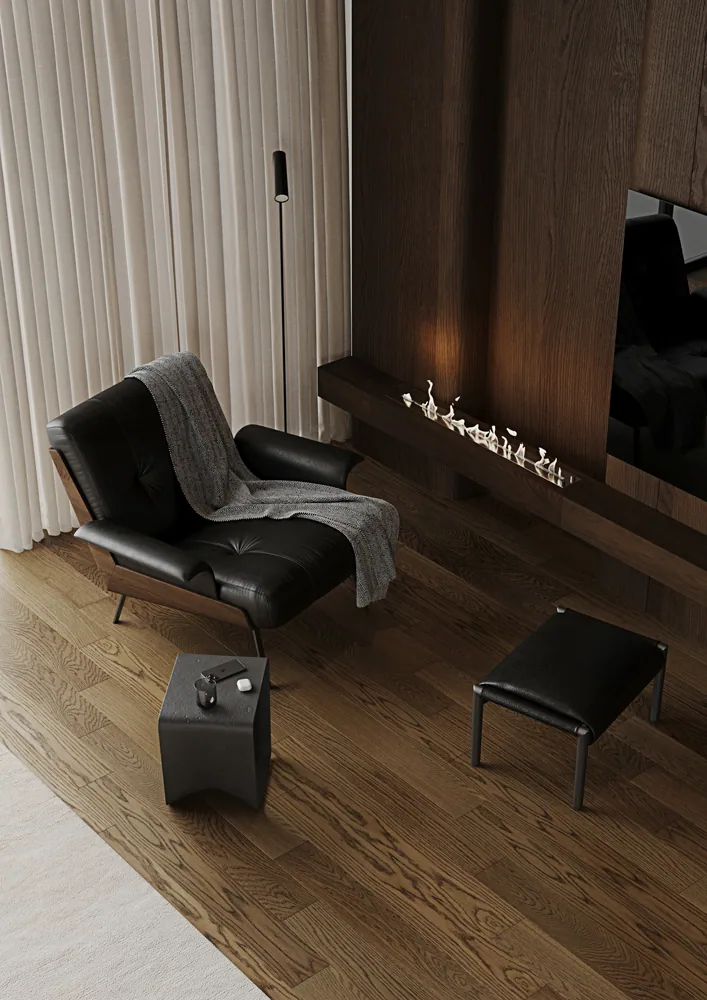 Fargo Quartz Parquet Классик 5 мм Дуб Кедровый Латте: в интерьере