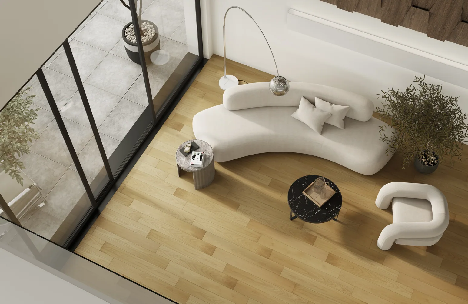 Fargo Quartz Parquet Классик 5 мм Дуб Медовый Раф: в интерьере
