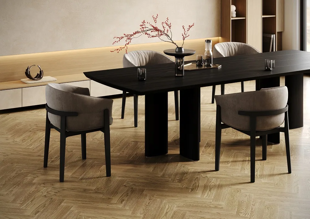 Fargo Quartz Parquet Штучный Дуб Карельский: в интерьере