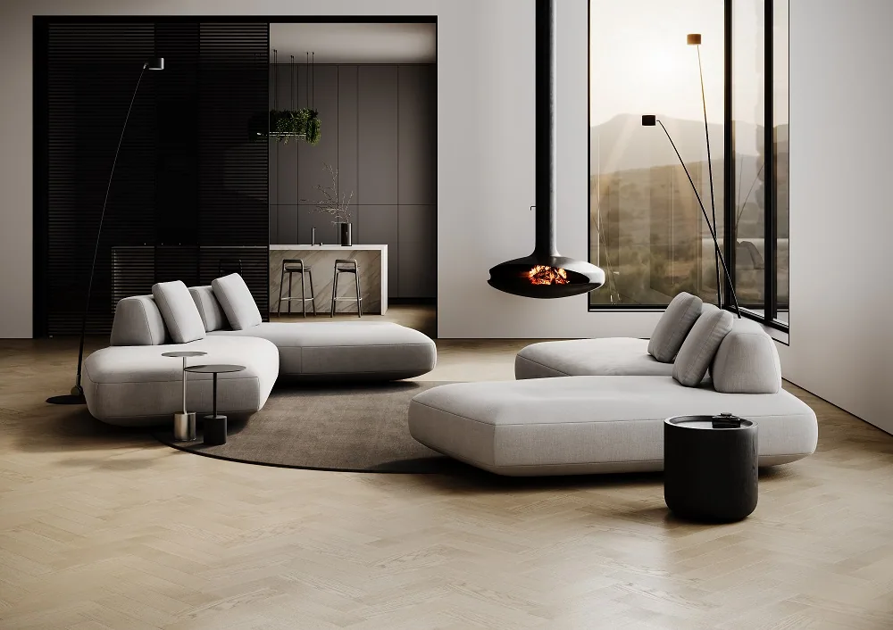 Fargo Quartz Parquet Штучный Дуб Маскарпоне: в интерьере