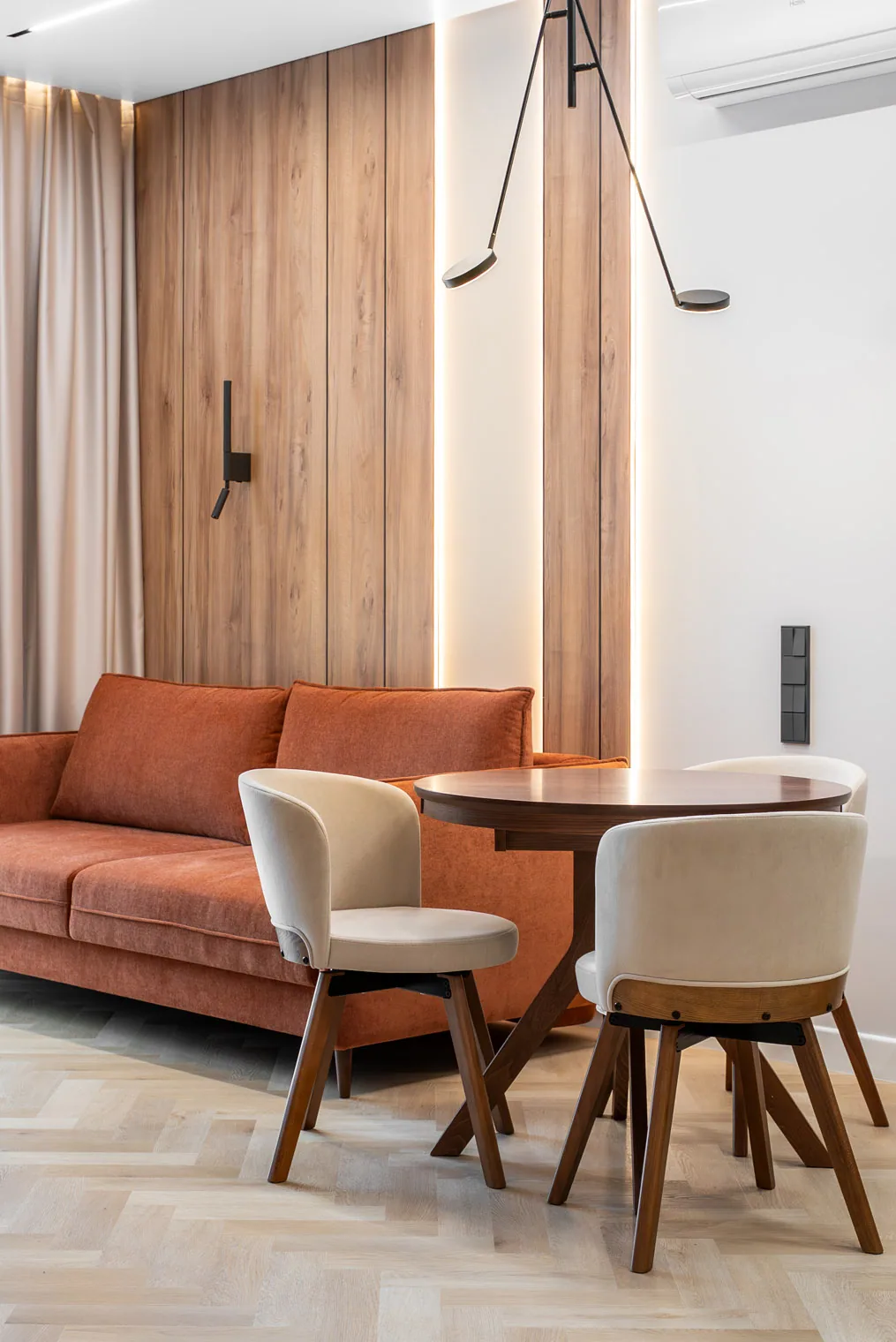 Fargo Herringbone Дуб Атлантик: в интерьере