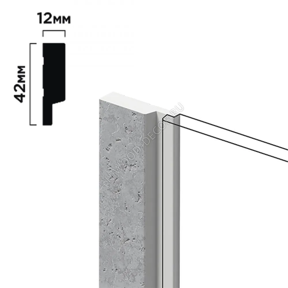 Финишный молдинг декорированный HiWood, 270x4,2 см
