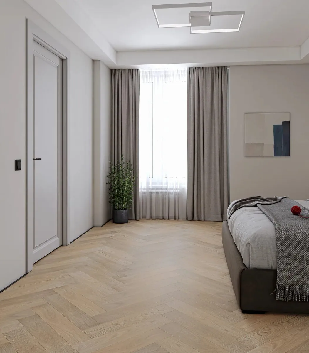 My Step Aqua Wood Herringbone Терлис: в интерьере