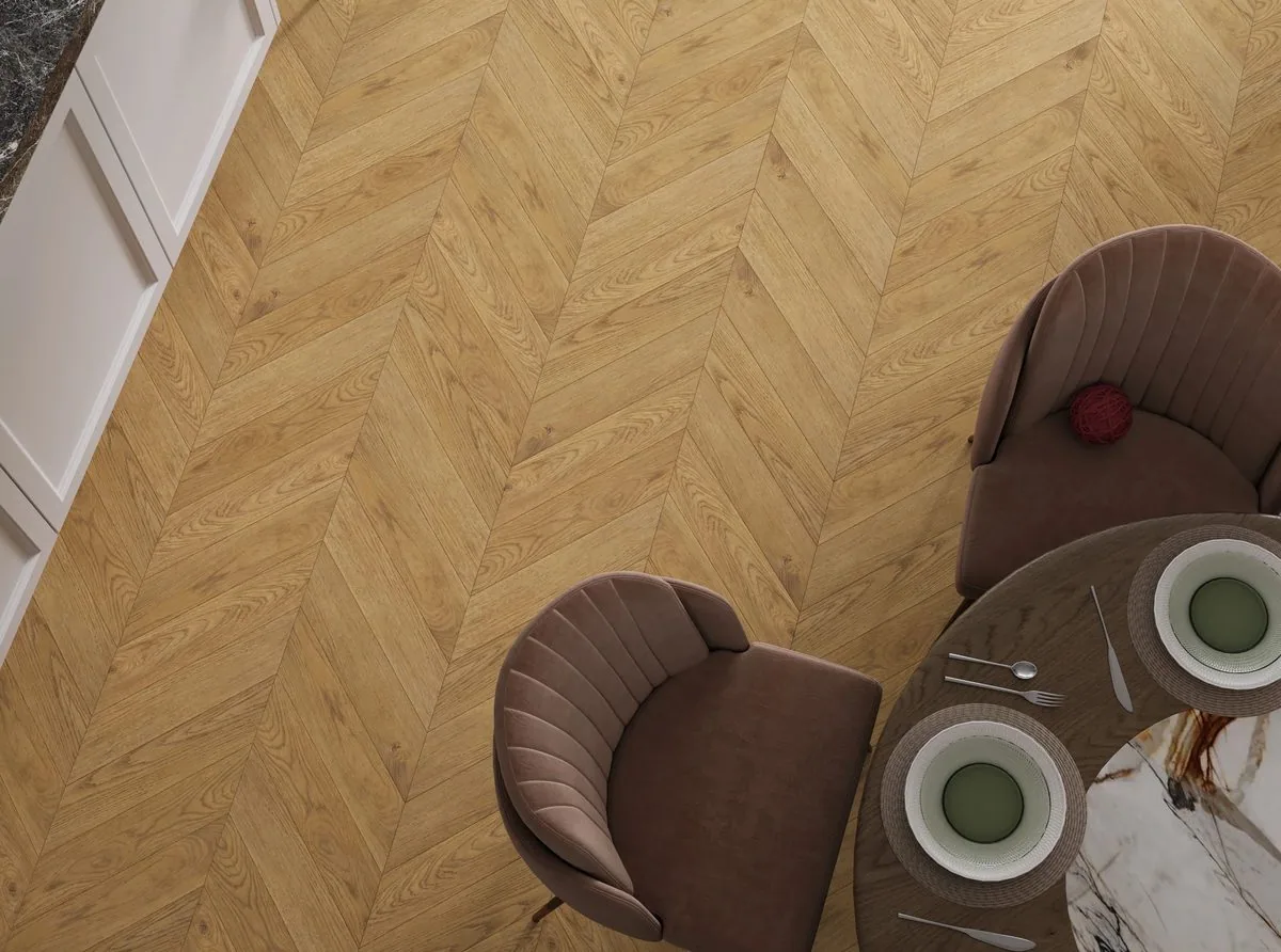 My Step Herringbone Chevron Meli: в интерьере