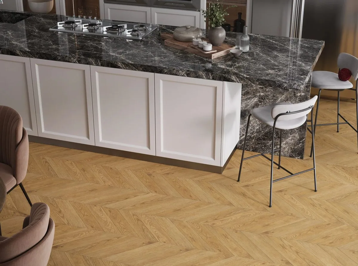 My Step Herringbone Chevron Meli: в интерьере