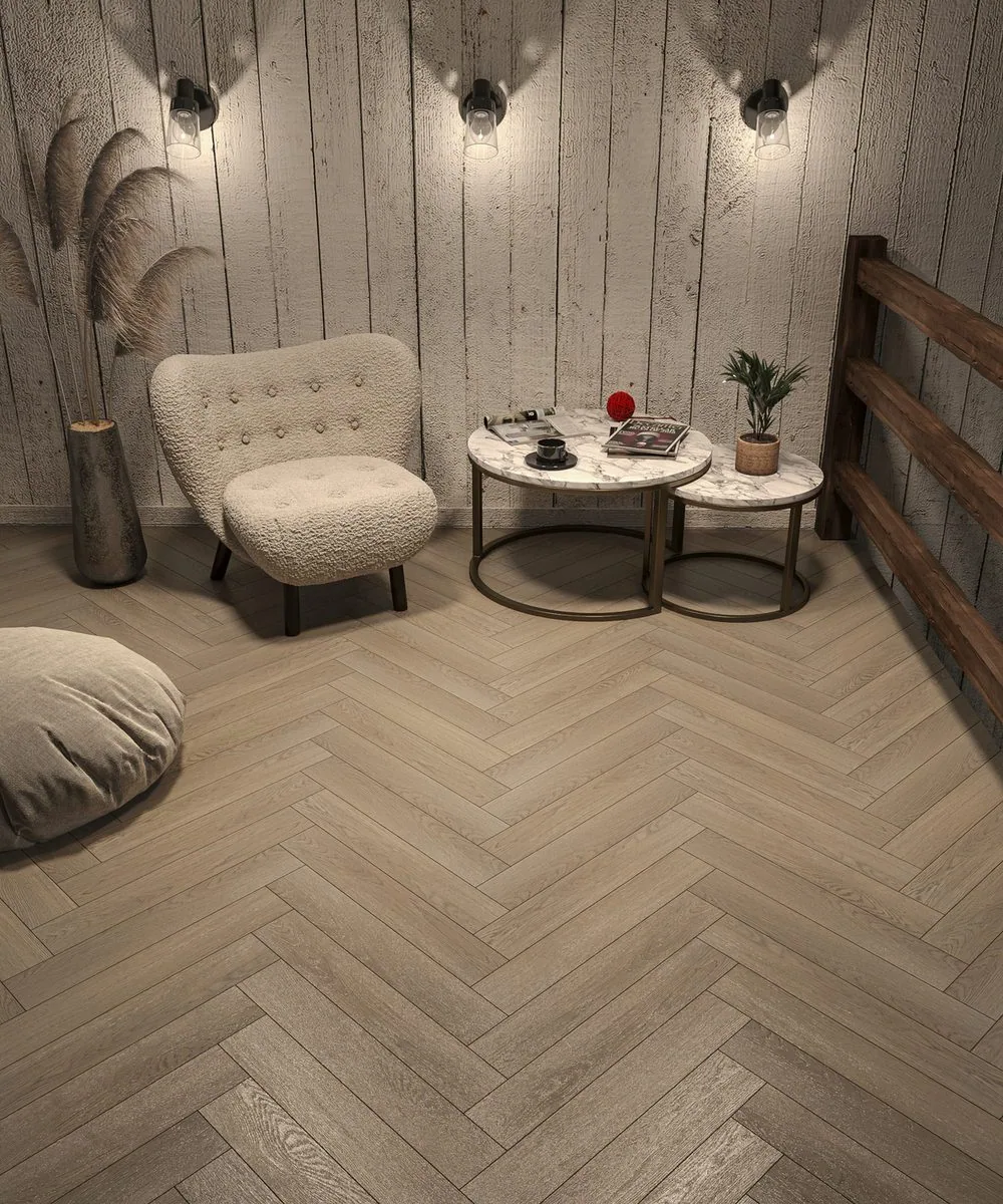 My Step Herringbone Дуб Ледда: в интерьере