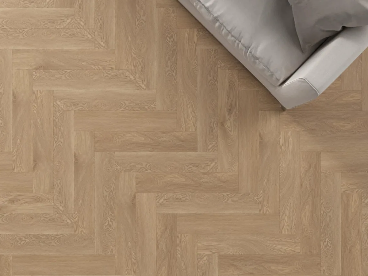 My Step Herringbone Дуб Бордо: в интерьере