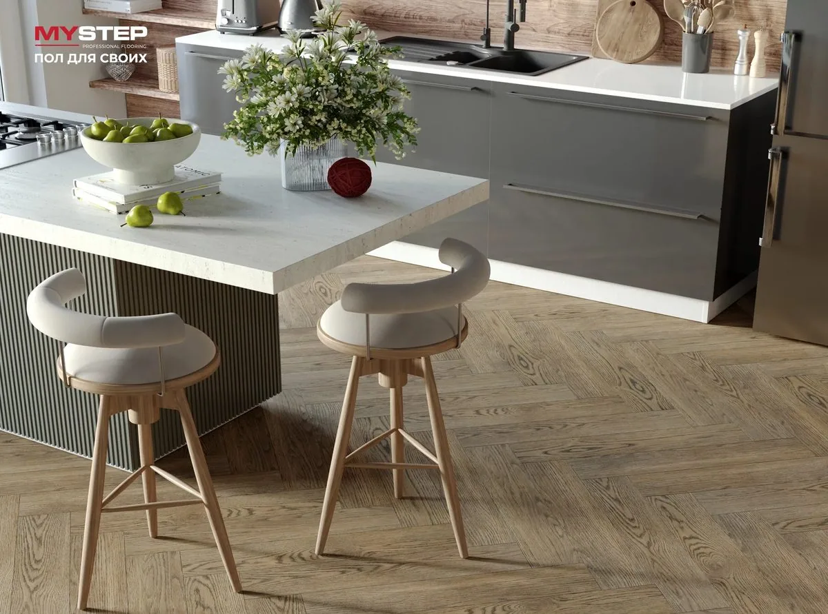 My Step Herringbone New Вардо: в интерьере