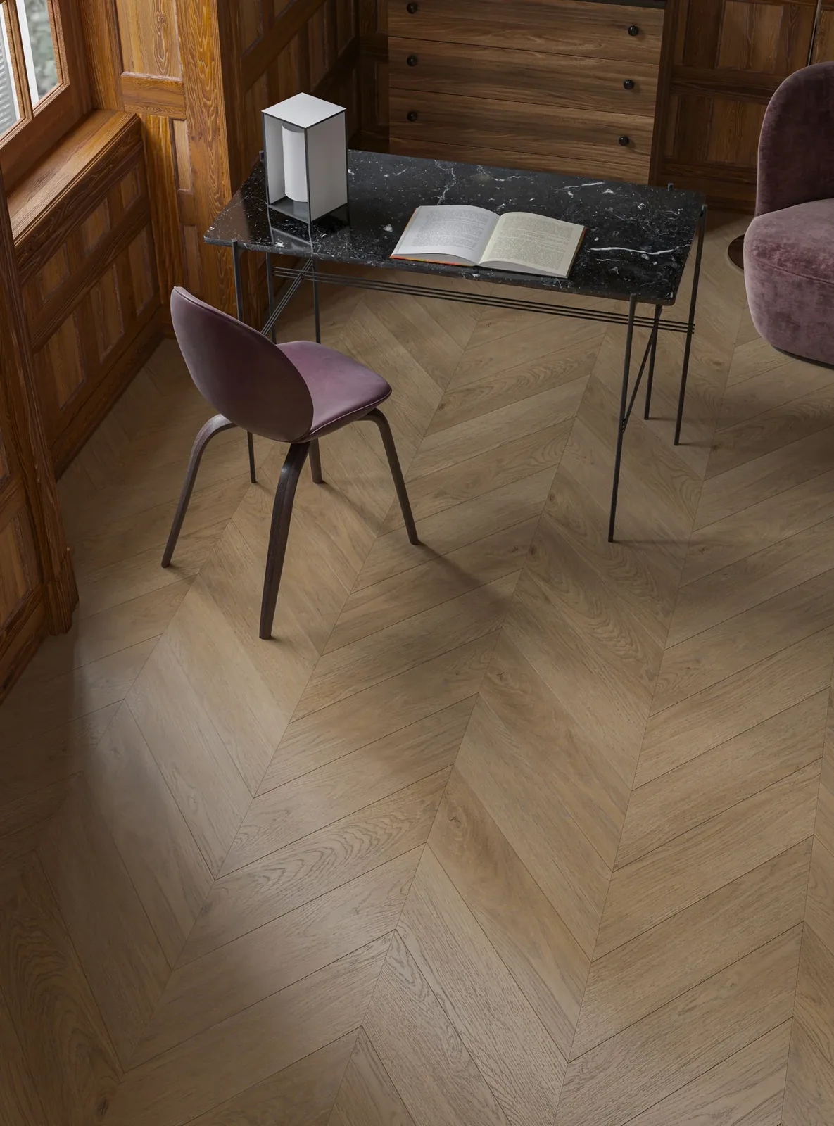 My Step Herringbone Chevron Meli: в интерьере