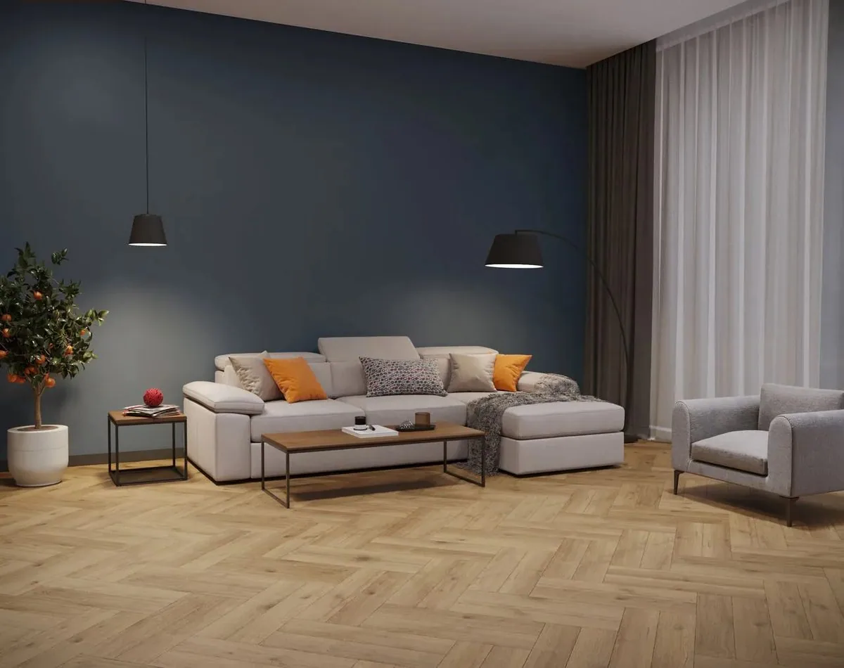 My Step Herringbone Manor+ Дуб Сурин: в интерьере