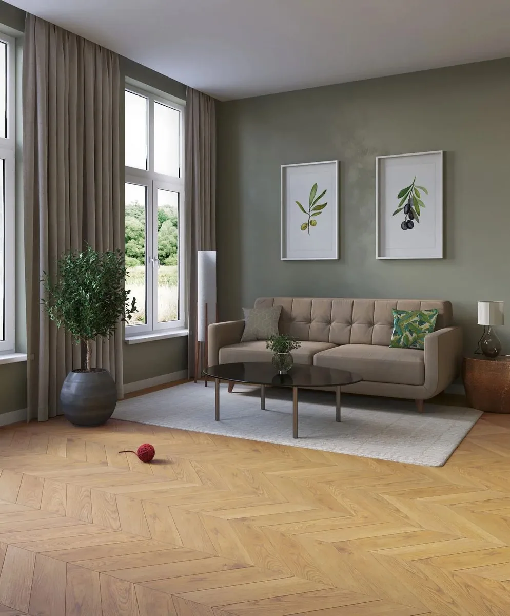 My Step Herringbone Chevron Meli: в интерьере