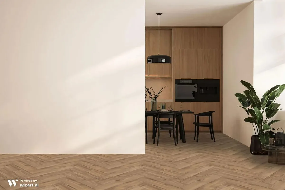 My Step Herringbone Manor+ Дуб Гавана: в интерьере