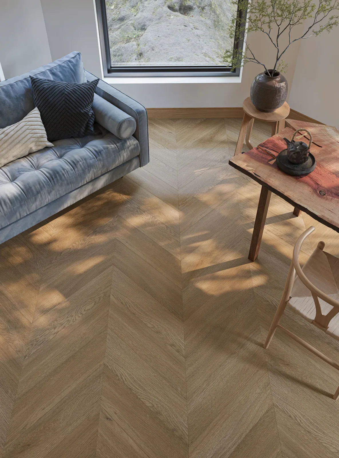 My Step Herringbone Chevron Rimi: в интерьере