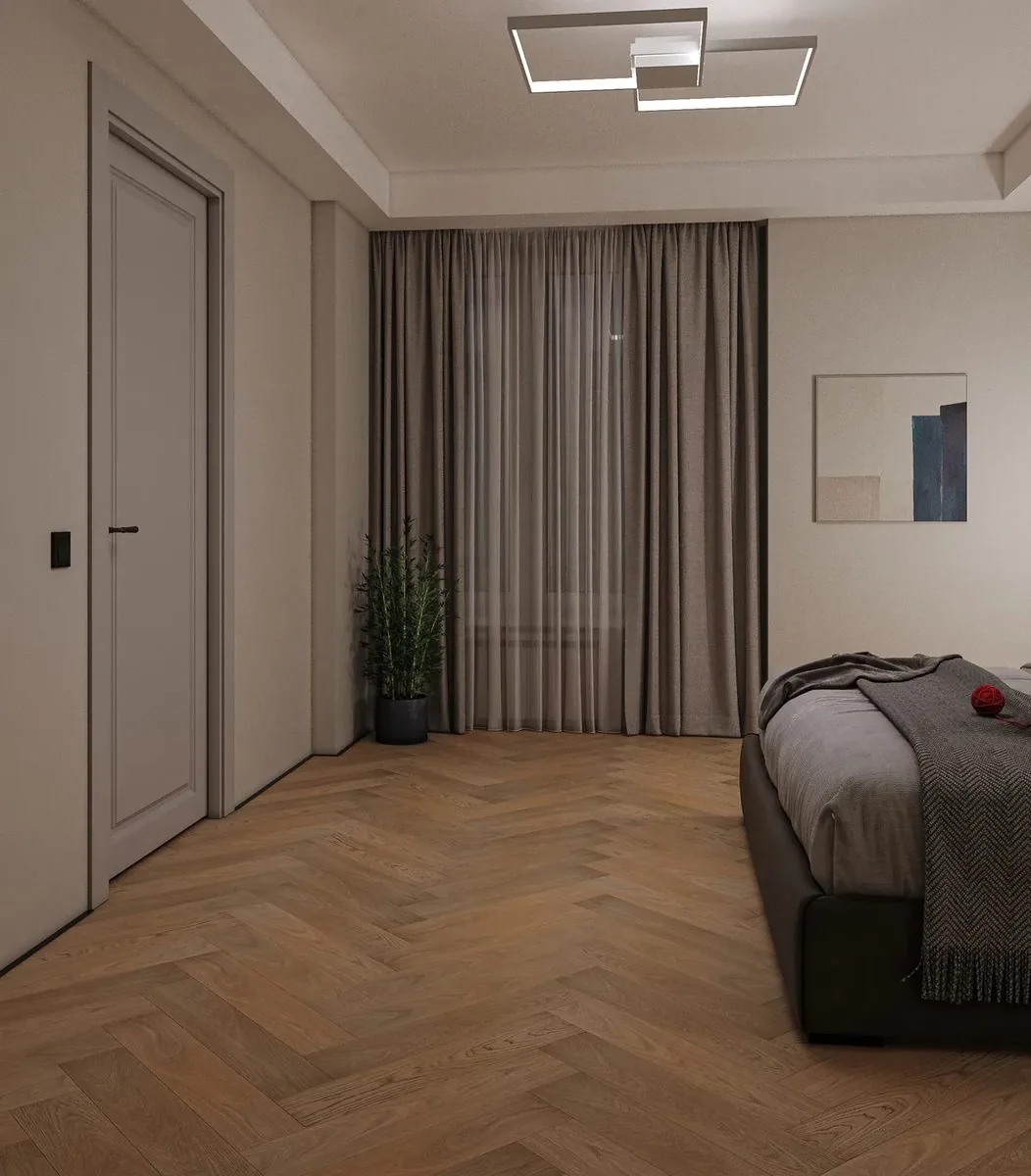 My Step Aqua Wood Herringbone Терлис: в интерьере