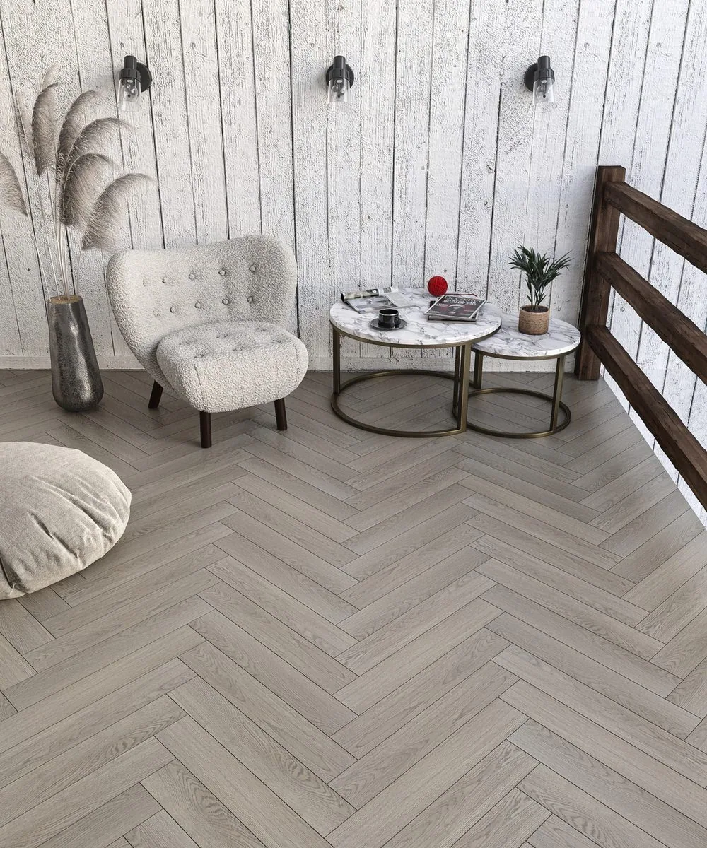 My Step Herringbone Дуб Ледда: в интерьере
