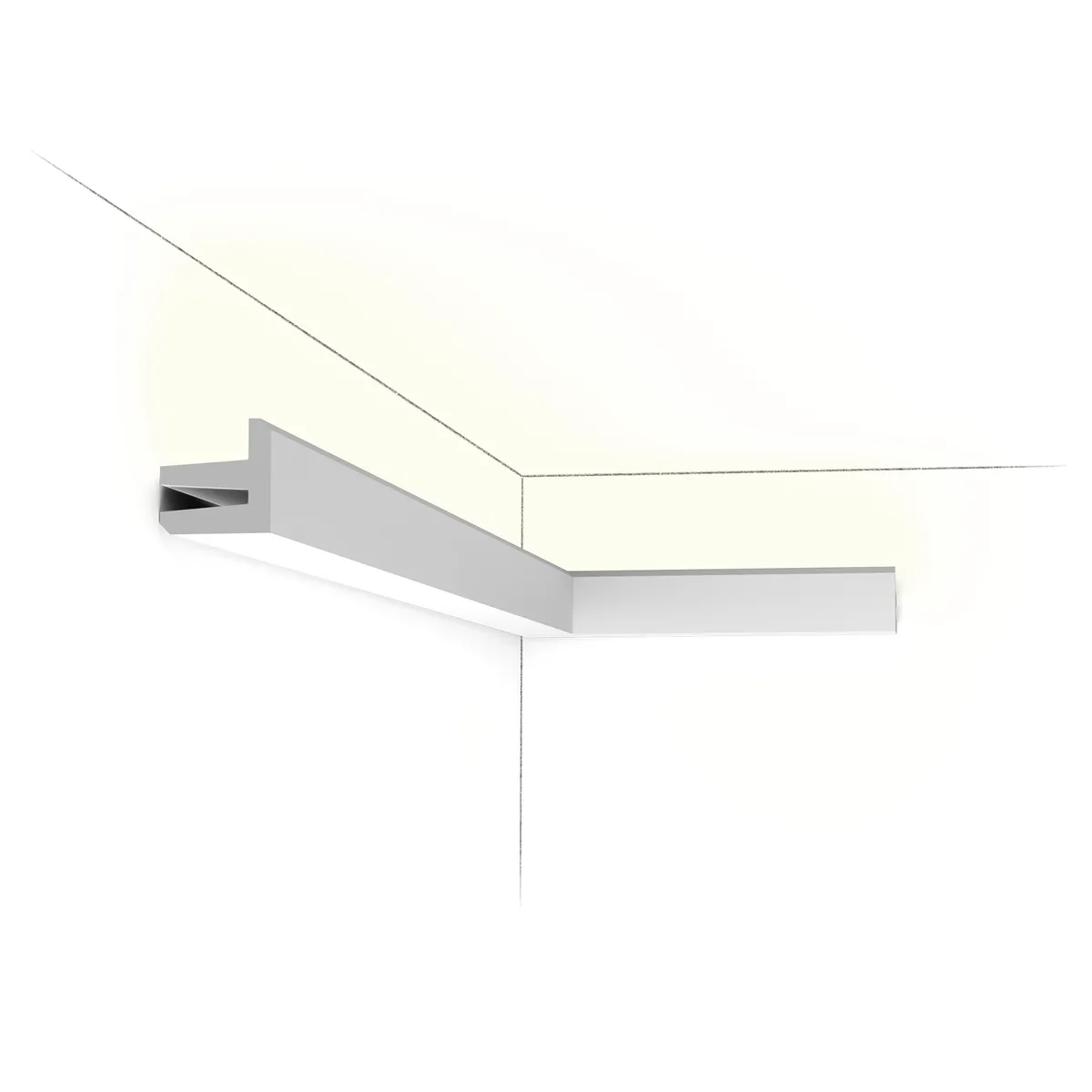 Профиль для скрытого освещения Purotouch, 50x50 мм