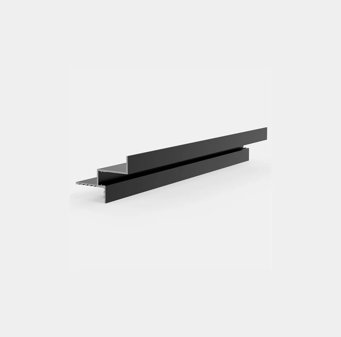 Парящий потолочный профиль Pro Design Gipps 602 черный, 2700x60x45 мм