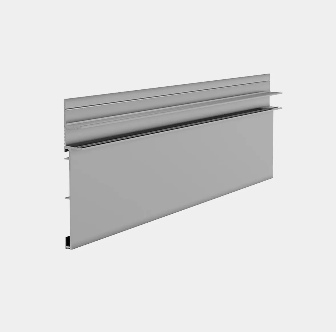 Плинтус скрытого монтажа Pro Design Combo 603 анодированный, 2700x14,5x98,6 мм