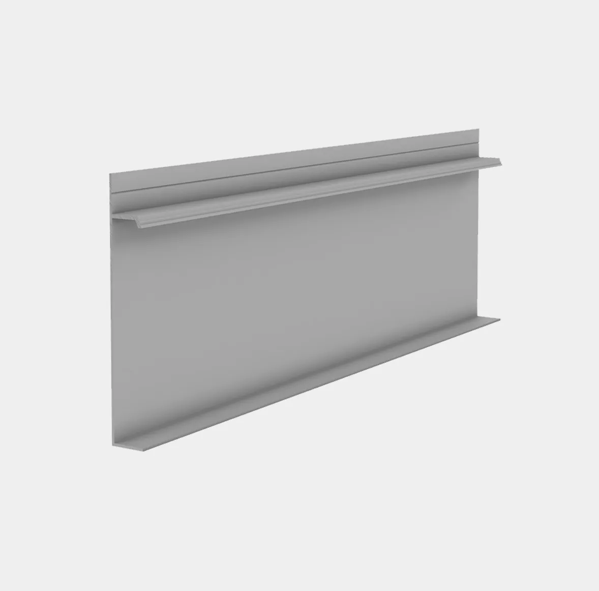 Плинтус скрытого монтажа Pro Design Universal 235 анодированный, 2700x14,5x100 мм