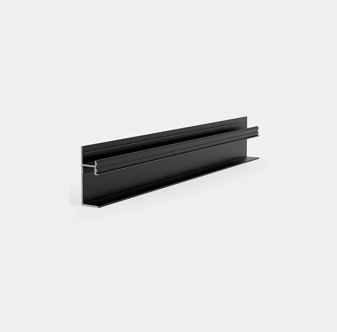 Теневой плинтус скрытого монтажа Pro Design 7210 черный, 2700x17,5x48,5 мм