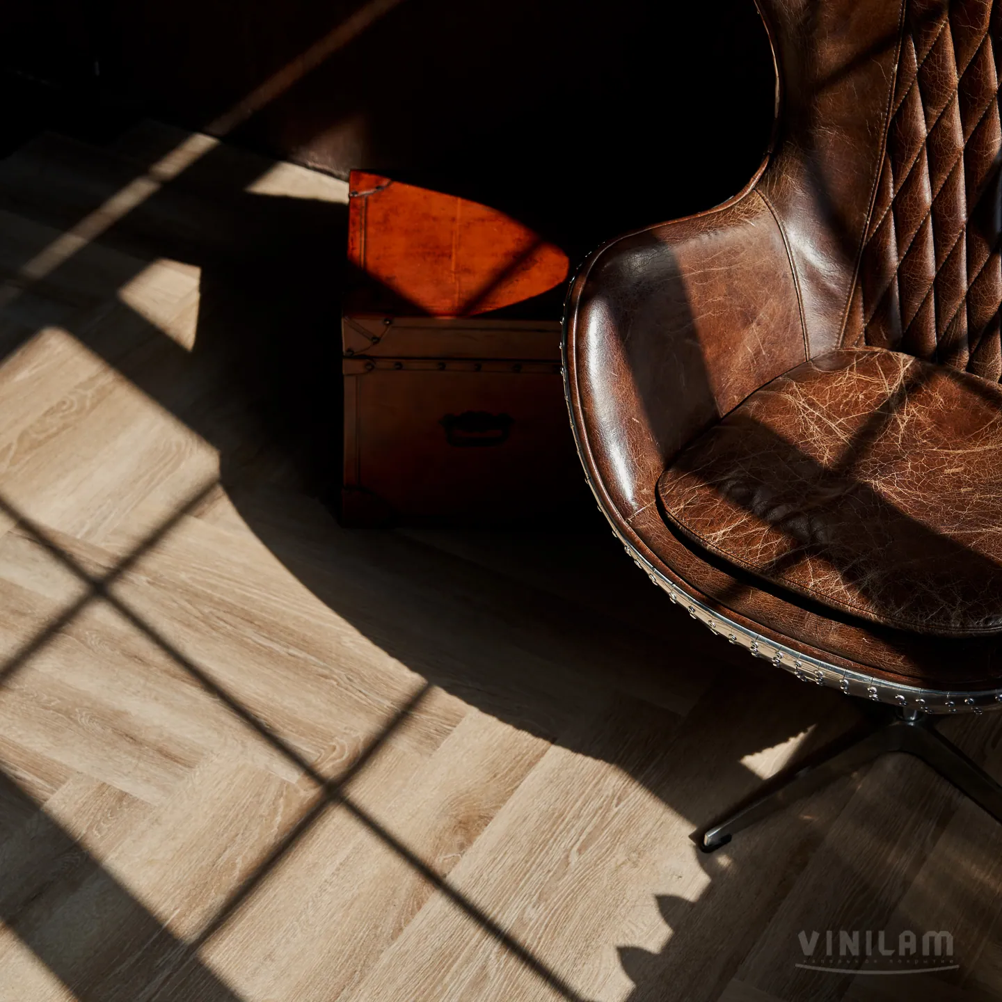 Vinilam Parquet Herringbone Click Паркет Классический: в интерьере