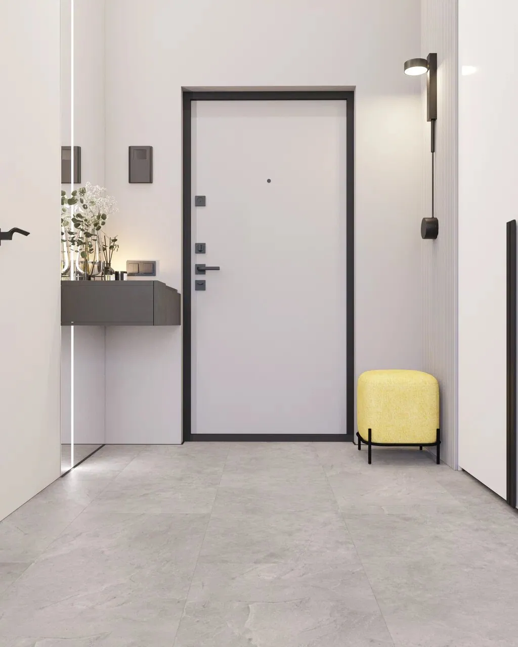 Vinilam Ceramo XXL Stone Glue Элейский Камень: в интерьере