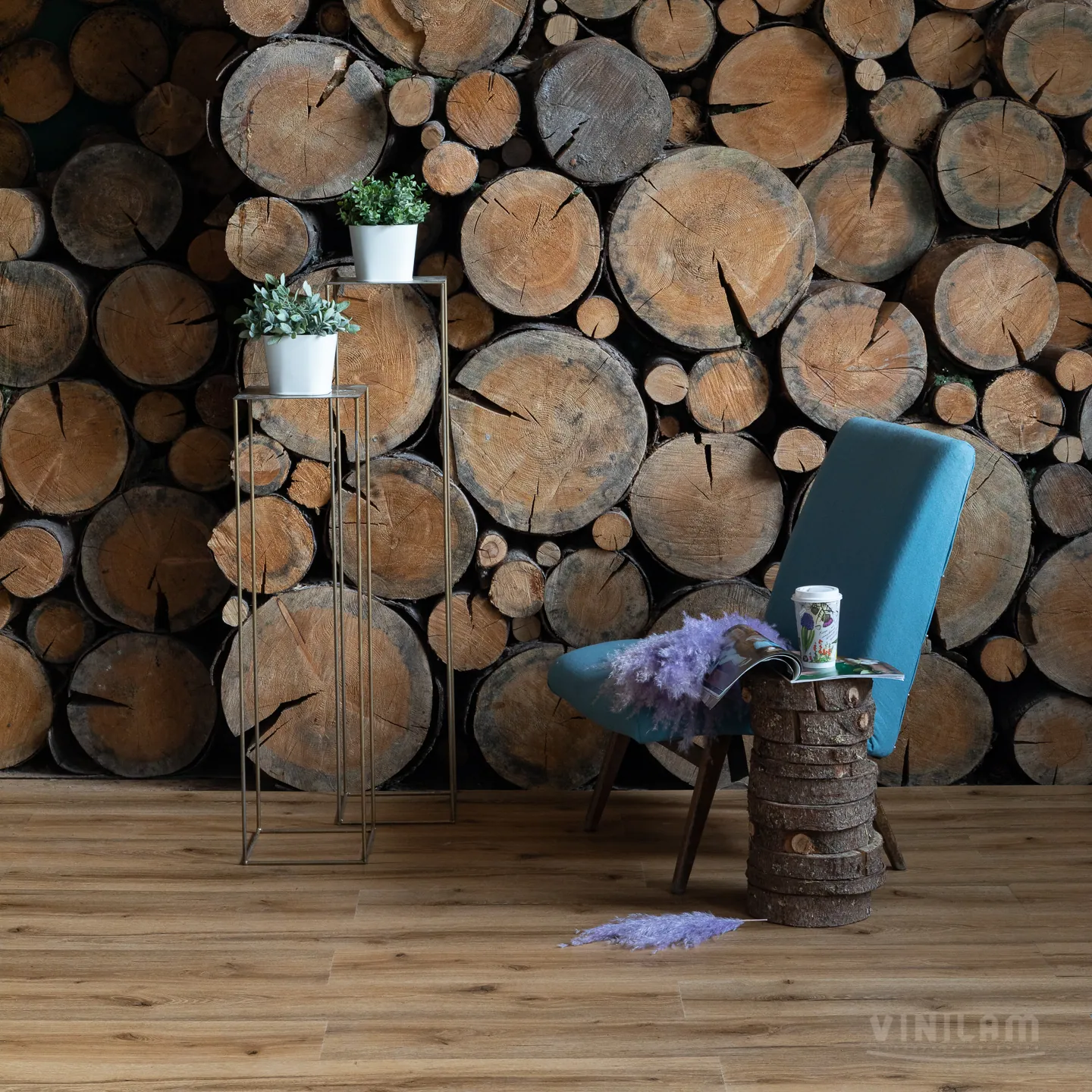 Vinilam Vinilam Click Дуб Марбург: в интерьере
