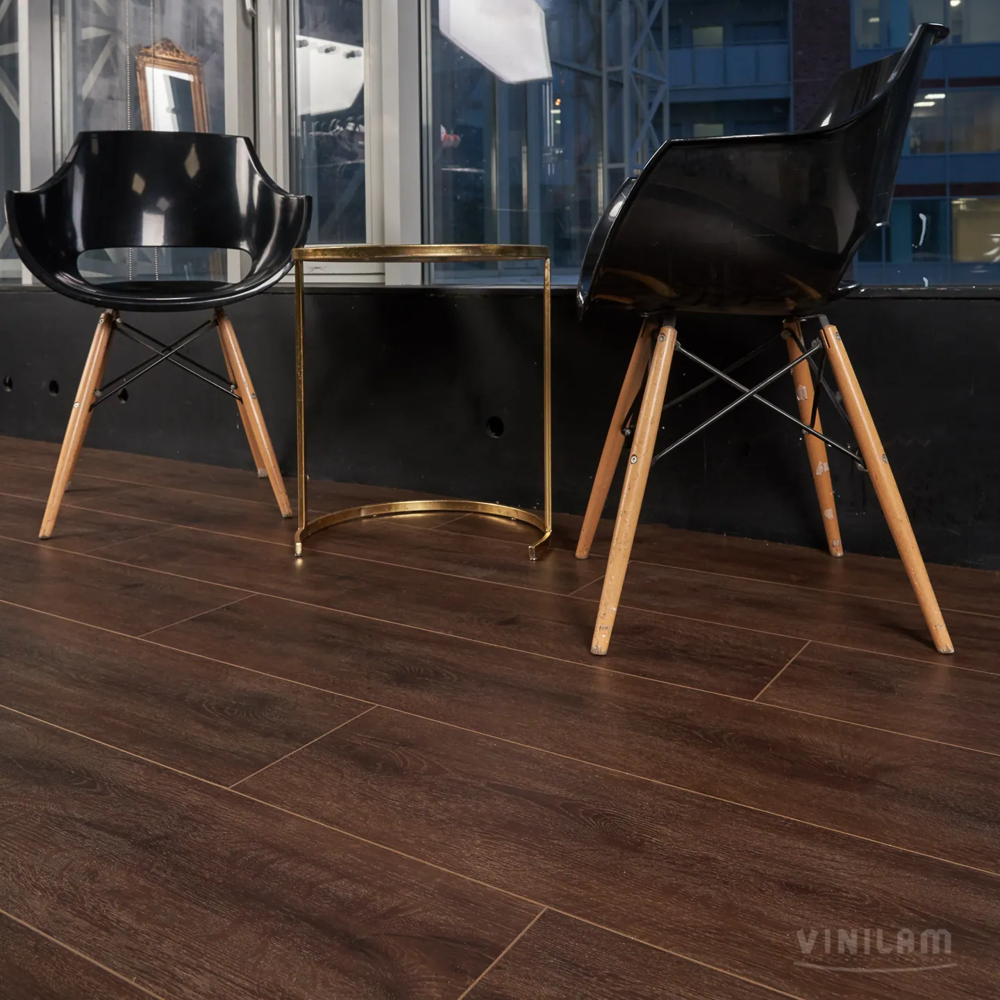 Vinilam Cork WPC Дуб Лир: в интерьере