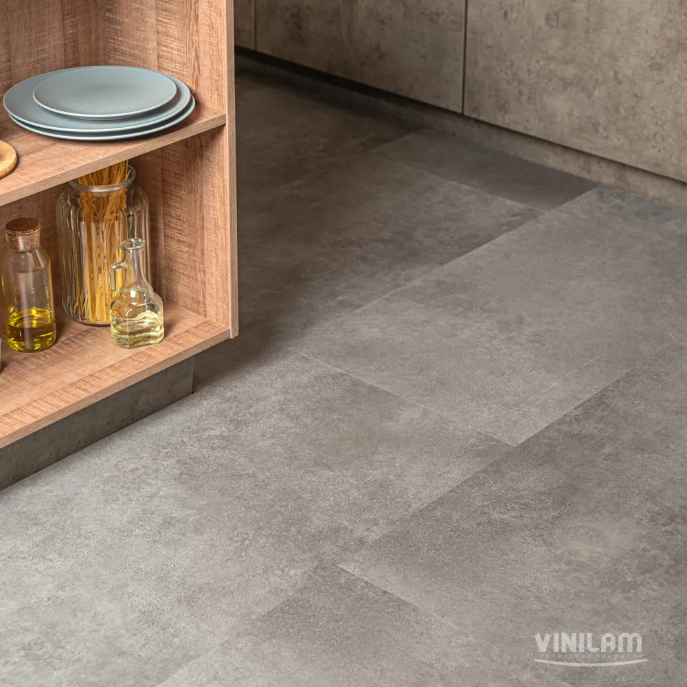 Vinilam Ceramo XXL Stone Glue Цемент стальной: в интерьере