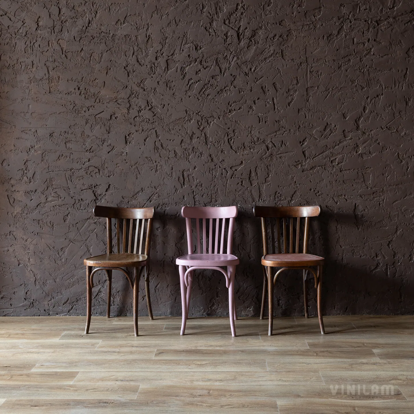 Vinilam Vinilam Click Дуб Амберг: в интерьере