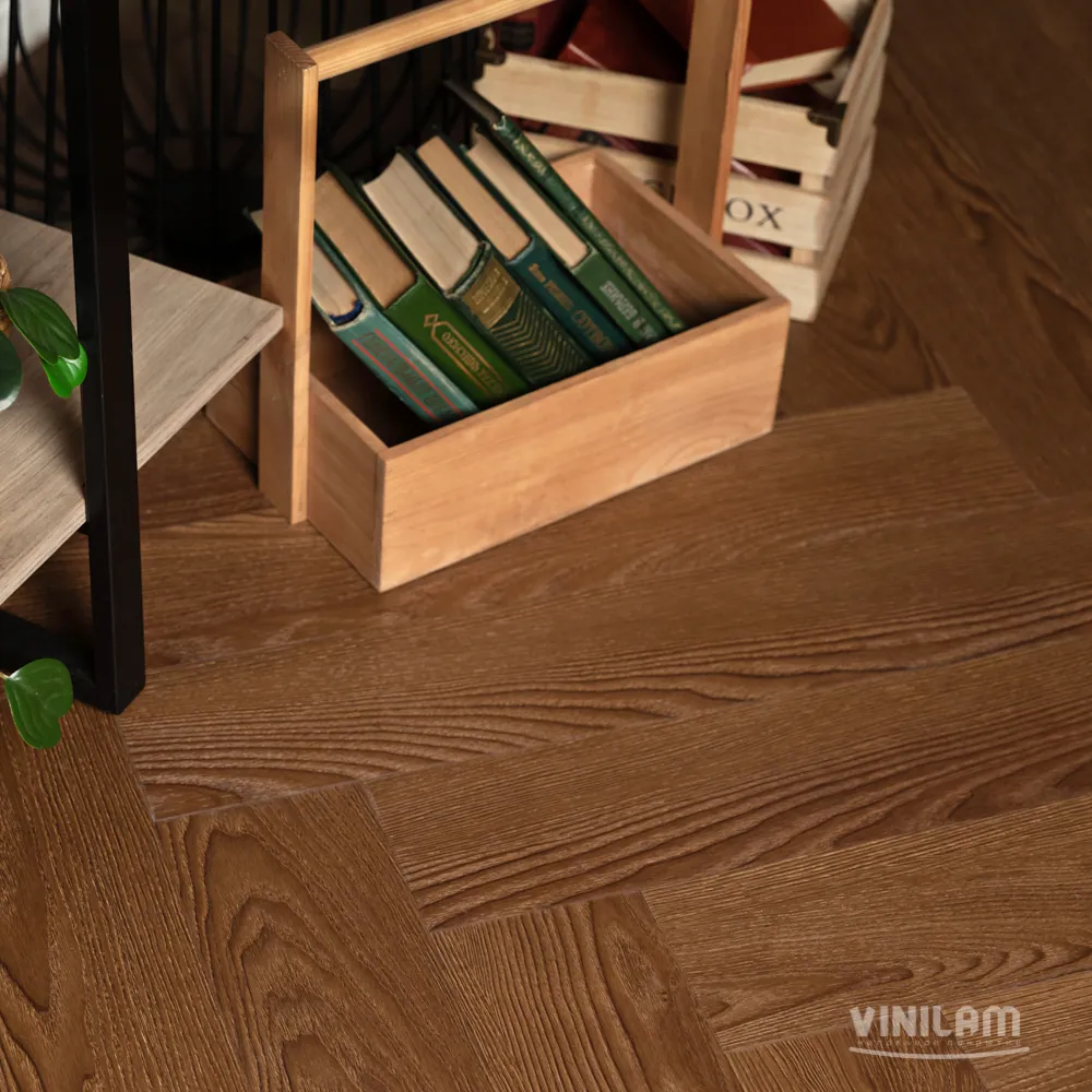 Vinilam Parquet Herringbone Click Паркет Винсент: в интерьере