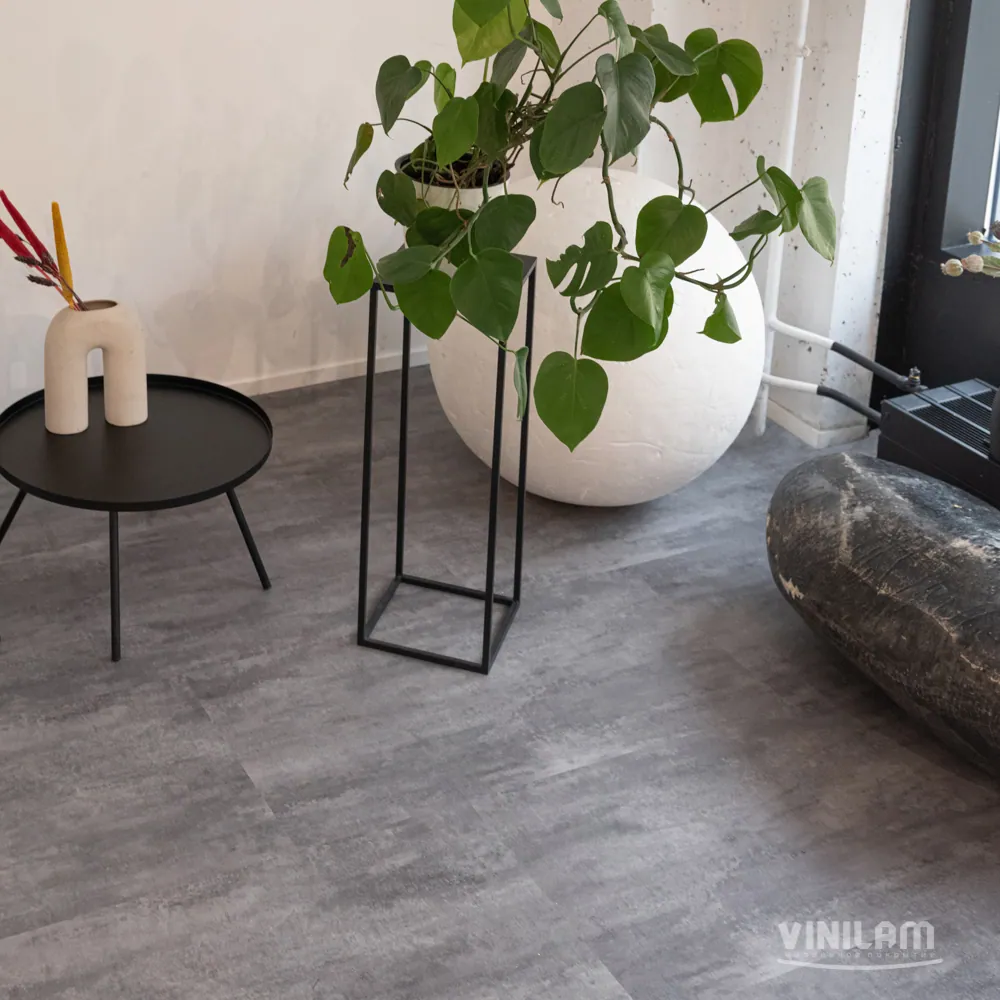 Vinilam Ceramo XXL Stone Glue Цемент серый: в интерьере